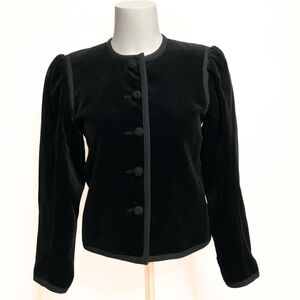 Vintage Sottana David Lohman Womens Sophisticated Velvet Blazer SZ 4 Whimsigoth